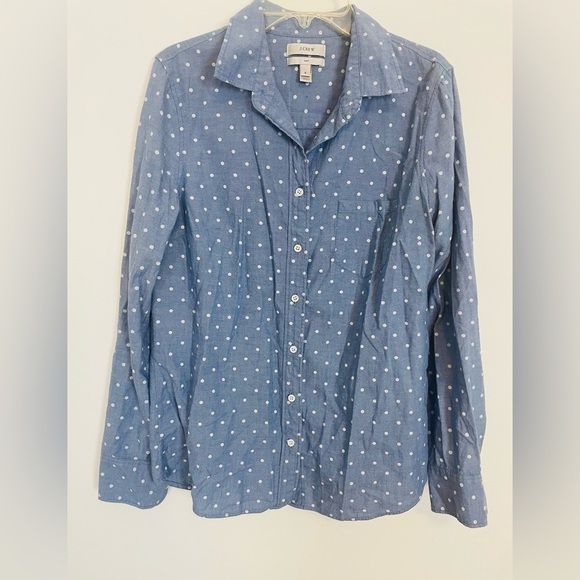 J. Crew Polka Dot Button Up size 2 Boy Fit - Picture 2 of 7